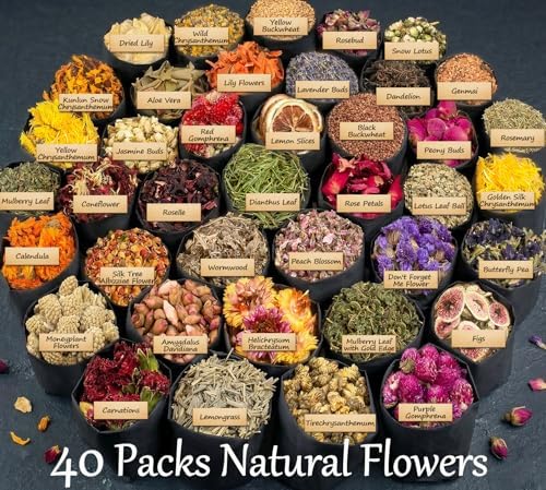 [Latest] 40 Pack Dried Flowers for Candle Making, 100% Natural - Image 6