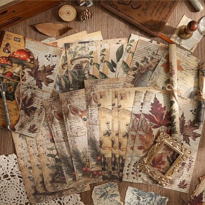 Vintage Botanical Scrapbook Paper, 120 Sheets - Image 7