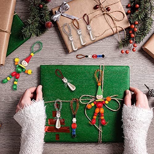 Tieshankao 16PCS Christmas Crafts DIY Beads Ornaments Kits for Adults Include Nutcracker, Angel, Elf, Tree - Xmas Holiday Toys Gifts Stocking Stuffers Decor Party Decorations Supplies(Need Assembly) - Image 6