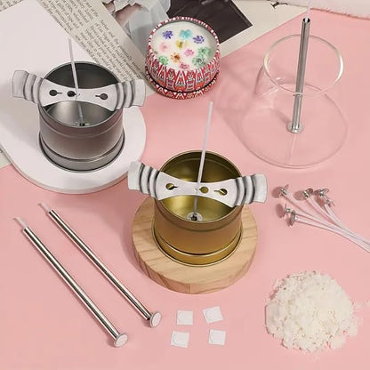 Blingfun Candle Making Pouring Pot, Stainless Steel Wax Melting Pot with Candle Wicks, Wick Stickers & Holder for Scented Candle Making and Wax Crafts