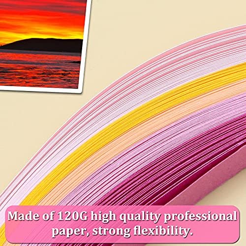 Zorfeter Multi-Color Quilling Paper Strips Kits, 10mm Width, 15" Length - Image 5