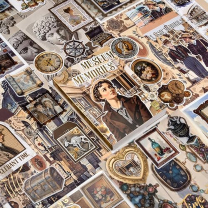 Scrapbook Supplies Kit, Vintage Junk journaling Supplies, Scrapbooking Kit - Image 3