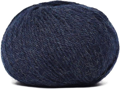 100% Baby Alpaca Yarn Wool Set of 6 Skeins (300 Grams) DK Weight - Made in Peru - Heavenly Soft and Perfect for Knitting and Crocheting (Blue Jean, DK - 6 Skeins)