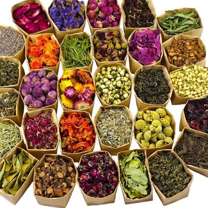 30Bags Natural Dried Flowers, DIY Soap,Bath Bomb,Candle,Aromatherapy Oil,Cake,Resin Jewelry Making,Bath,Nail -Lavender,Don't Forget Me,Rose,Jasmine - Image 4