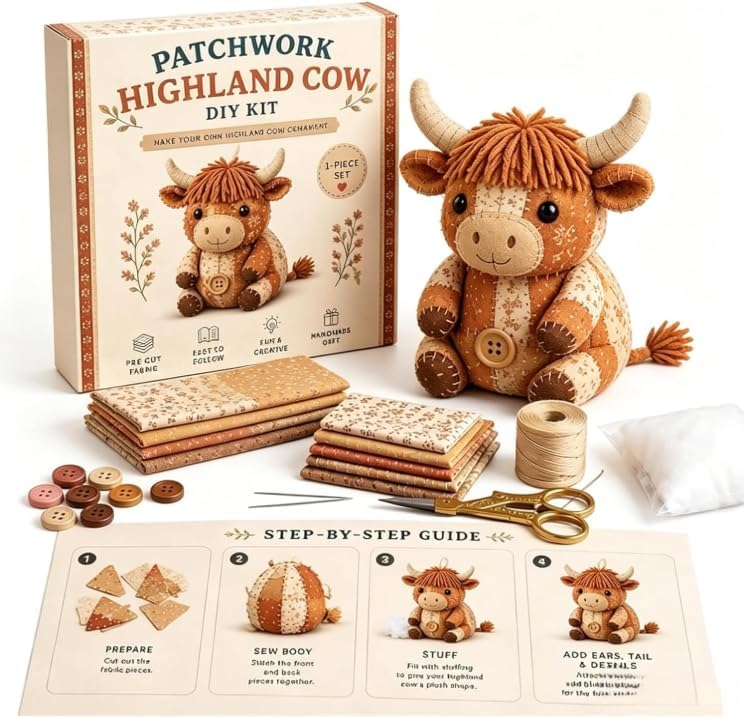 DNKZWUPUP Patchwork DIY Kit Series for Beginner Sewing Craft Kit Home Decor by Unknown