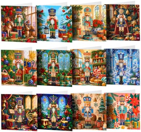 LAKEQUILL DIY Diamond Art Painting Greeting Kit, 12 Pieces, Creative Craft Set，Soldier by Unknown