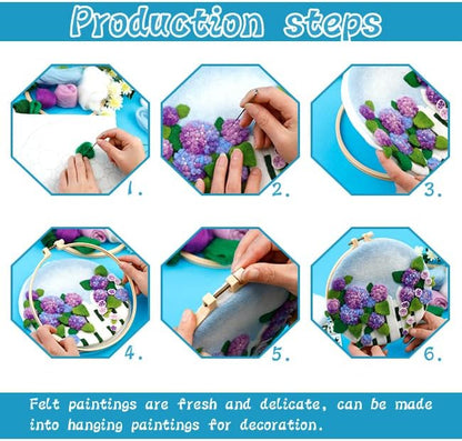 kgxulr Needle Felting Kit, Felting Kit for Beginners, Wool Painting Kit - Image 4