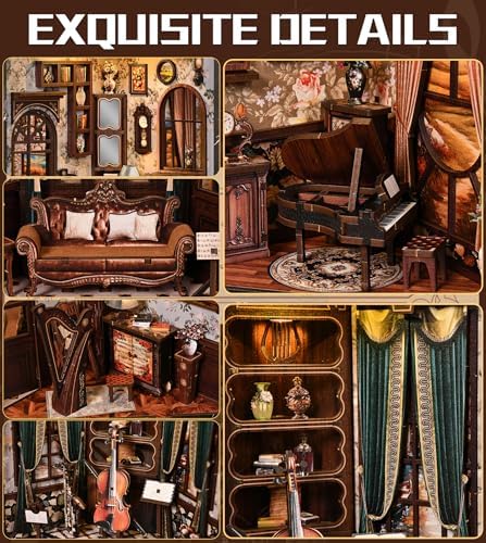 Spilay Book Nook Kit for Adults, Vintage DIY Miniature House Kit - Image 7
