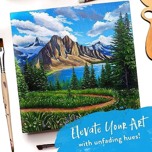 Chalkola 40 Acrylic Paint Set for Adults with 24 Acrylic Paints Kit (22ml) - Image 5