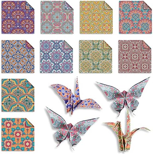 Origami Paper 6x6" Double Sided 50 Sheets 10 Colors Origami Kit,Craft Paper - Image 2