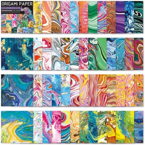 6x6" Origami Paper,50Sheets Double Sided Colored Paper,Square Craft Paper - Image 6