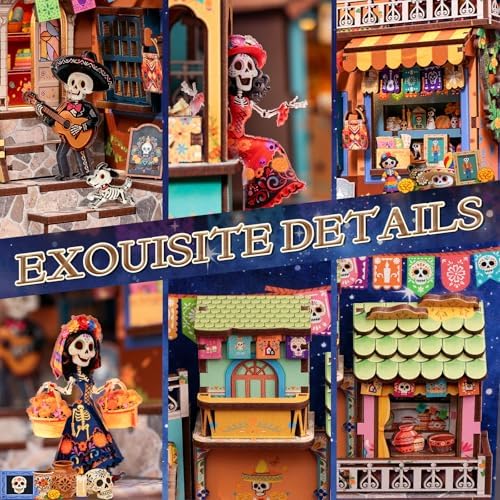 Cutefun Book Nook Kit for Adults, DIY Miniature House Mexican Art & Culture - Image 6