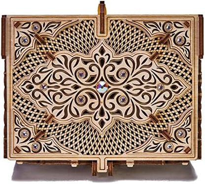 Wood Trick Treasure Box 3D Wooden Puzzles for Adults to Build - Image 6