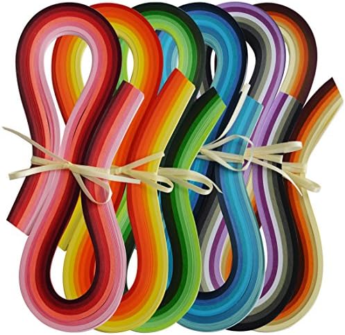 JUYA Multi-Color Quilling Strips Set 720 Strips 36 Colors 54cm 5mm by JUYACrafts