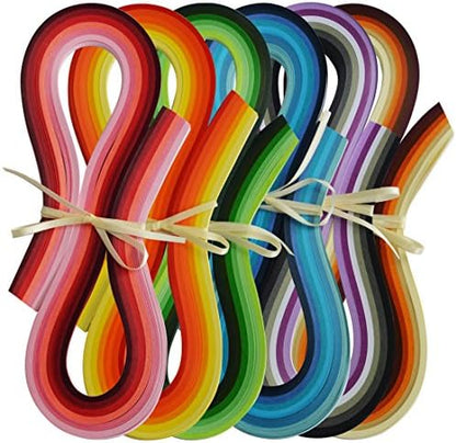 JUYA Multi-Color Quilling Strips Set 720 Strips 36 Colors 54cm 5mm by JUYACrafts