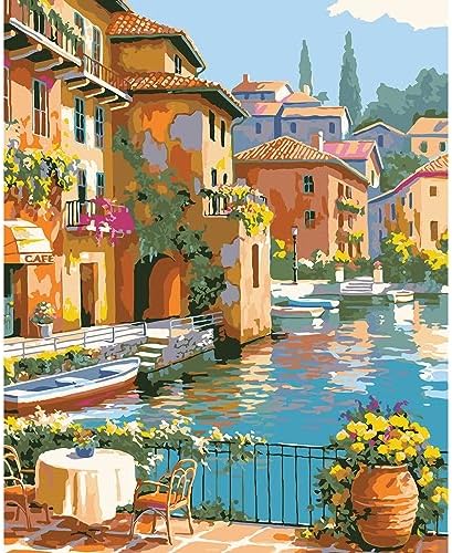 QUITEDEW Paint by Number Kit for Adults Landscape 16x20 Inch. by QUITEDEW