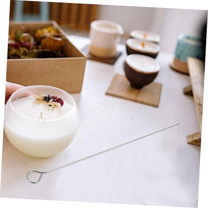 10pcs Stainless Steel Wick Position Precision Candle Wick Centering Needles for Candle Making Versatile Tools for Accurate Placement and Professional Results