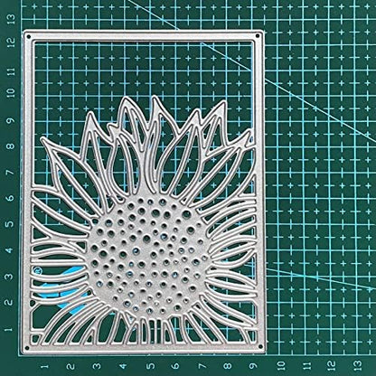 Sunflower Cutting Dies Frame Die Cuts for Card Making Craft Dies Background Embossing Stencils Scrapbooking Album Paper Card Decoration - Image 3