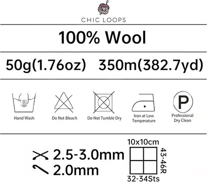 Chic Loops Knitting Kit for Beginners, Knitted Hooded Scarf Beginner Crochet Kit for Adults, Crochet Soft and Cozy Balaclava Hooded Hat for Womem Outdoor Sports with Instruction(Withered Grass)