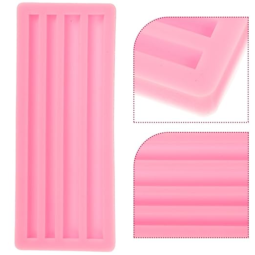 EXCEART Half Round Silicone Wax Stick Mold 6.38X2.56 Inch for Candle Making DIY Wax Seal Stick Mold Versatile Silicone Molds Candles for Home Craft Projects