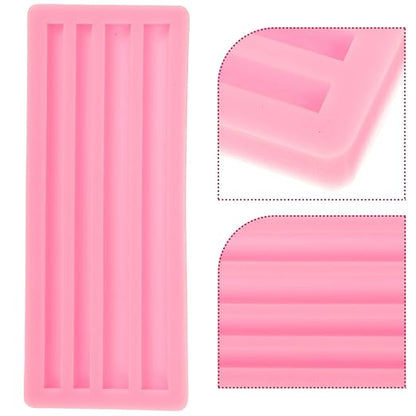 EXCEART Half Round Silicone Wax Stick Mold 6.38X2.56 Inch for Candle Making DIY Wax Seal Stick Mold Versatile Silicone Molds Candles for Home Craft Projects