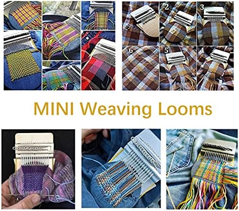 Small Loom Speedweve Type Weave Tool 28 Hooks Mini Wooden Weaving Loom Kit - Image 5