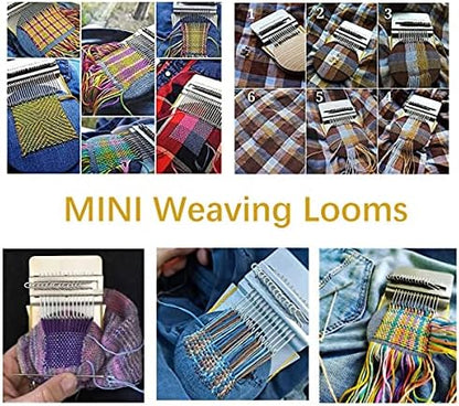 Small Loom Speedweve Type Weave Tool 28 Hooks Mini Wooden Weaving Loom Kit - Image 5