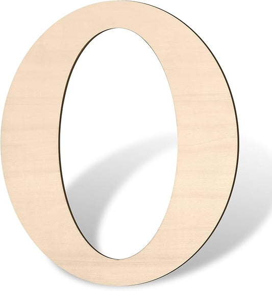 Large Wooden Letters 17 inch Big Wood Letter O for Name Sign, Wall Decor, Unfinished Blank Giant Wooden Alphabet Letters for Crafts, Birthday Parties, Rustic Wedding, Christmas Decoration, Baby Shower