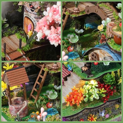 DIY Miniature House Kit, Dollhouse Kit with Music & LED for Adult - Image 4