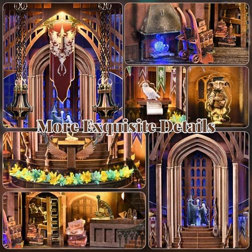 Book Nook Kit, DIY Miniature Dollhouse Magic Admissions Guide - Image 3