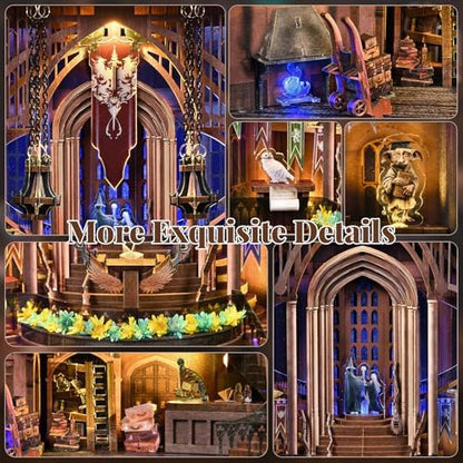 Book Nook Kit, DIY Miniature Dollhouse Magic Admissions Guide - Image 3