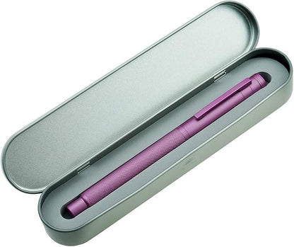 Asvine Pink Forest Fountain Pen Bent Nib, Classic Design with Converter and Metal Pen Case, The Light of Hope Serise