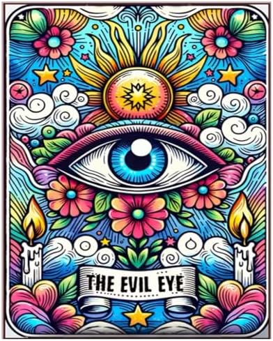 Paint by Numbers Kit for Adults Evil Eye Paint by Numbers for Adult by Aestalrcus