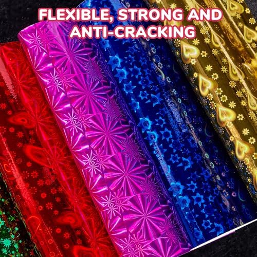 JoyCat Iridescent Laser Origami Paper, 50 Holographic Sheets, 6x6 Inch - Image 5