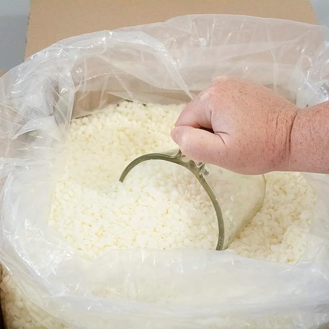 American Soy Organics Freedom Soy Wax Beads for Pillar Candle Making - Natural Candle Making Supplies - Paraffin-Free,Beeswax-Free Candle Wax for Votives, Pillars, Tarts, Tealights and Wax Melts 25lbs