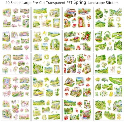 Spring Garden PET Sticker Book, Diecut Stickers for Journaling - Image 2