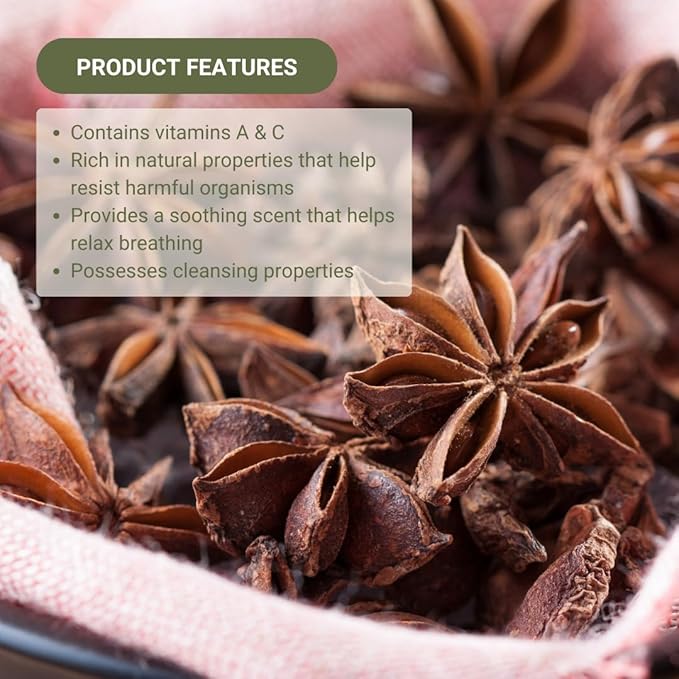Nature Packaged Star Anise Essential Oil - Direct from Malagassi Essential Oils - Premium Star Anise Seed Oil for Aromatherapy, Diffuser, Candle, Soap, Skin and Hair (8oz)
