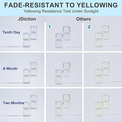 JDiction UV Resin, 300g High Gloss UV Resin Clear Solar Cure Sunlight Activated Glue Hard UV Resin Kit for Jewelry Making, Casting and Coating, DIY Crafts, Resin Art Supplies