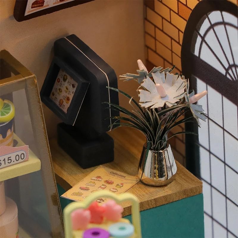 Miniature Wizardi Roombox- Dessert Cafe Tiny Home kit. DIY Kits for Adults. - Image 6