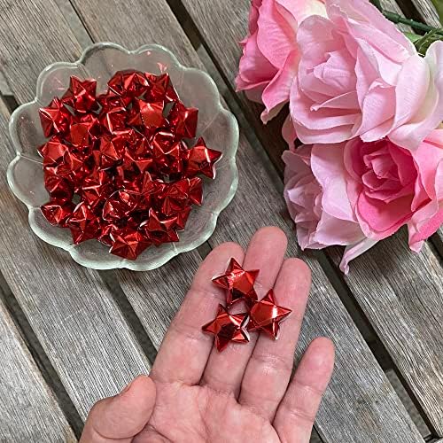 500-Strips Red Foil Paper Strips for Making Origami Stars, Lucky Stars, Puff Stars. Reflective Mirror Shiny Paper Strips, 0.5 x 11 inch. (Red Foil, 500) - Image 4