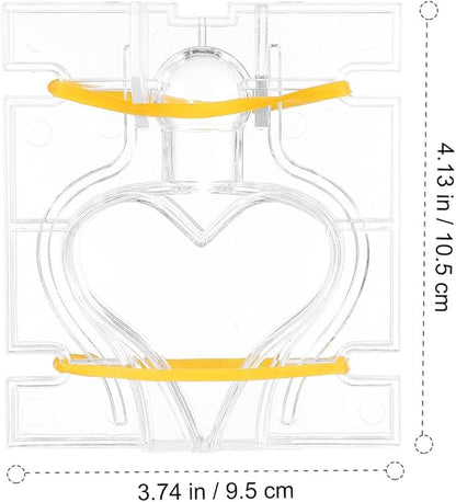 Sewroro Reusable Plastic Candle Mold for DIY Handmade Crafts Small Heart-Shaped Mold with Smooth Surface Flexible and Mould for Candle Making and Wax Melts