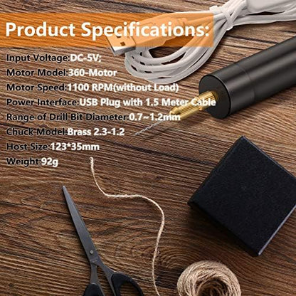 Honoson 110 Pcs Electric Resin Drill Hand Drill Tool for Resin Casting Mold - Image 3
