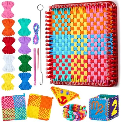 REENLIV Upgraded Weaving Loom Kit Toys for Kids & Adults, DIY Arts & Crafts by REENILV