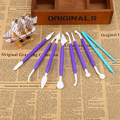 Saluaqui Dry Clay Dry Clay for Adults Cla Wholesale Pcs Pottery Sculpture Carving Tools Set Double Headed Plastic DIY Kit for Kids and Adults and Lightweight for Modeling and - Image 3