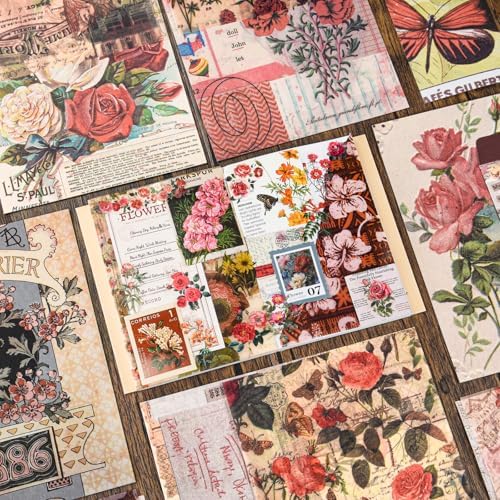 Scrapbook Supplies Kit, Cottagecore Aesthetic Junk Journal Scrapbook Kit - Image 3