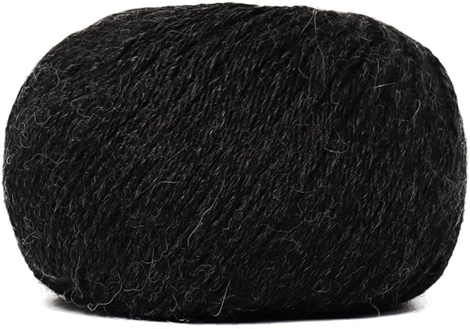 100% Baby Alpaca Yarn Wool Set of 3 Skeins (150 Grams) DK Weight - Made in Peru - Heavenly Soft and Perfect for Knitting and Crocheting (Charcoal Gray, DK)
