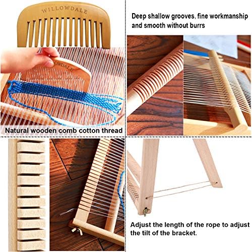 WILLOWDALE 25.2" H x 19.3" W Weaving Loom with Stand for Adults - Image 6