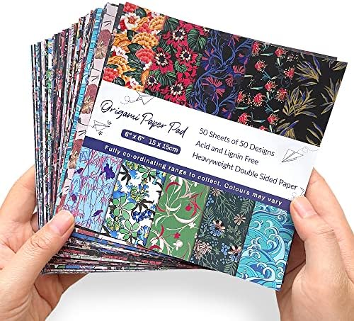 Origami Paper 6x6" Double Sided 100Sheets 50Colors Origami Kit,Craft Paper - Image 6