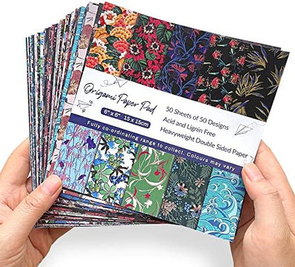 Origami Paper 6x6" Double Sided 100Sheets 50Colors Origami Kit,Craft Paper - Image 6