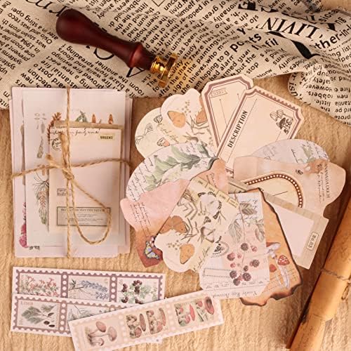200Pcs Vintage Scrapbook Stickers, Aesthetic Junk Journal Stamping Supplies Kit, Scrapbooking Ephemera Washi Paper for Bullet Journaling Planners Diary Collage - Image 6